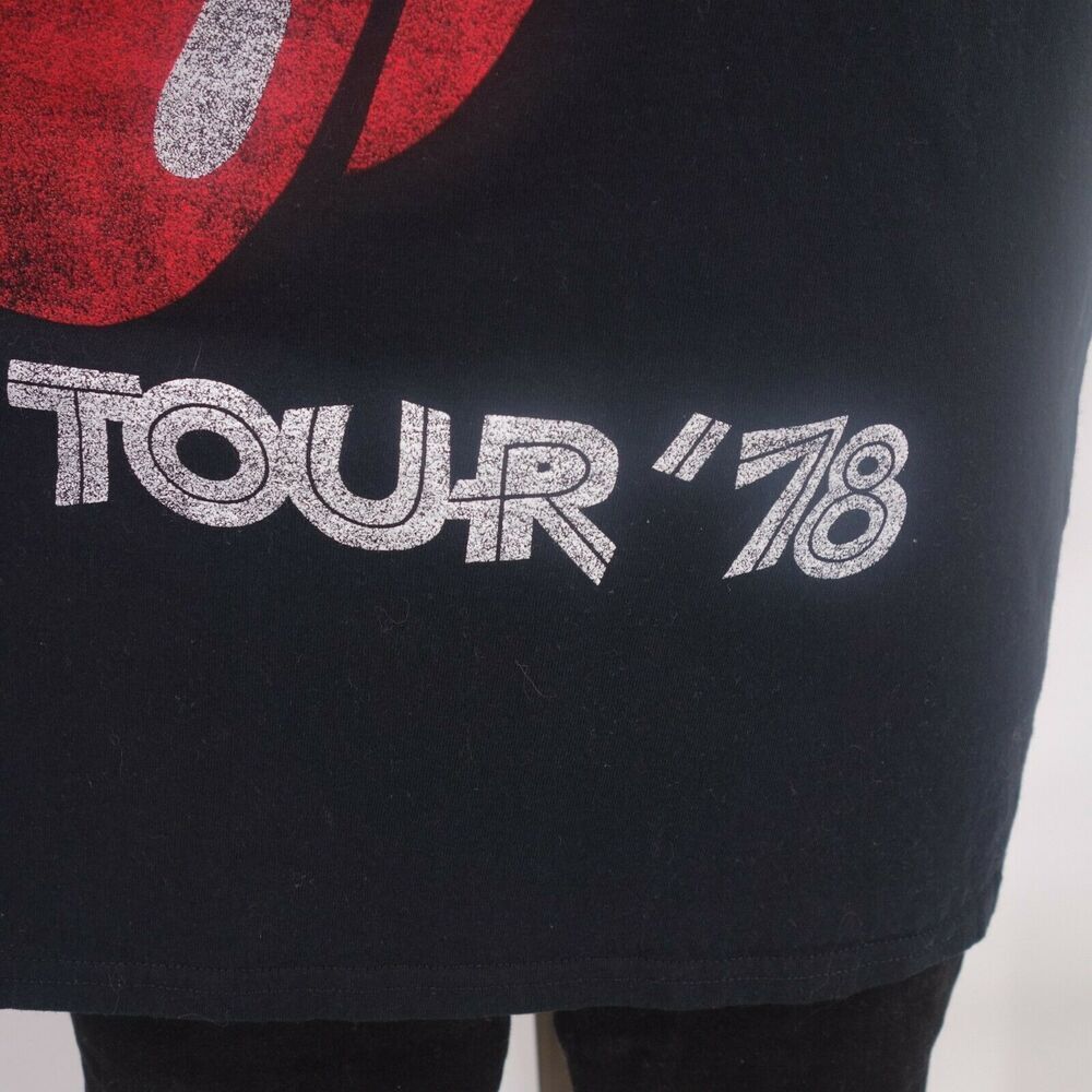 NEW Hollister Women's Medium Must Have Black Rolling Stones US Tour '78 Tee - Picture 3 of 5